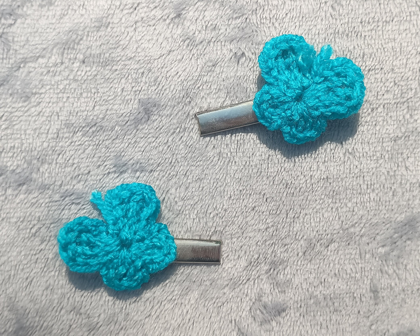 Colourful butterfly clips
