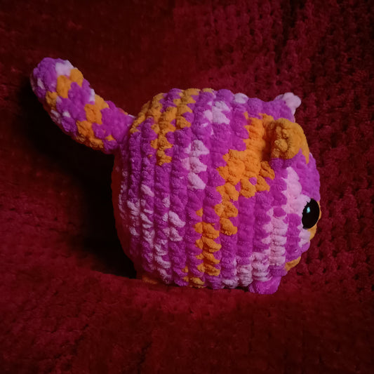 Orange and pink loaf cat