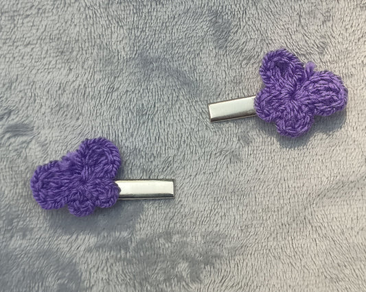 Colourful butterfly clips