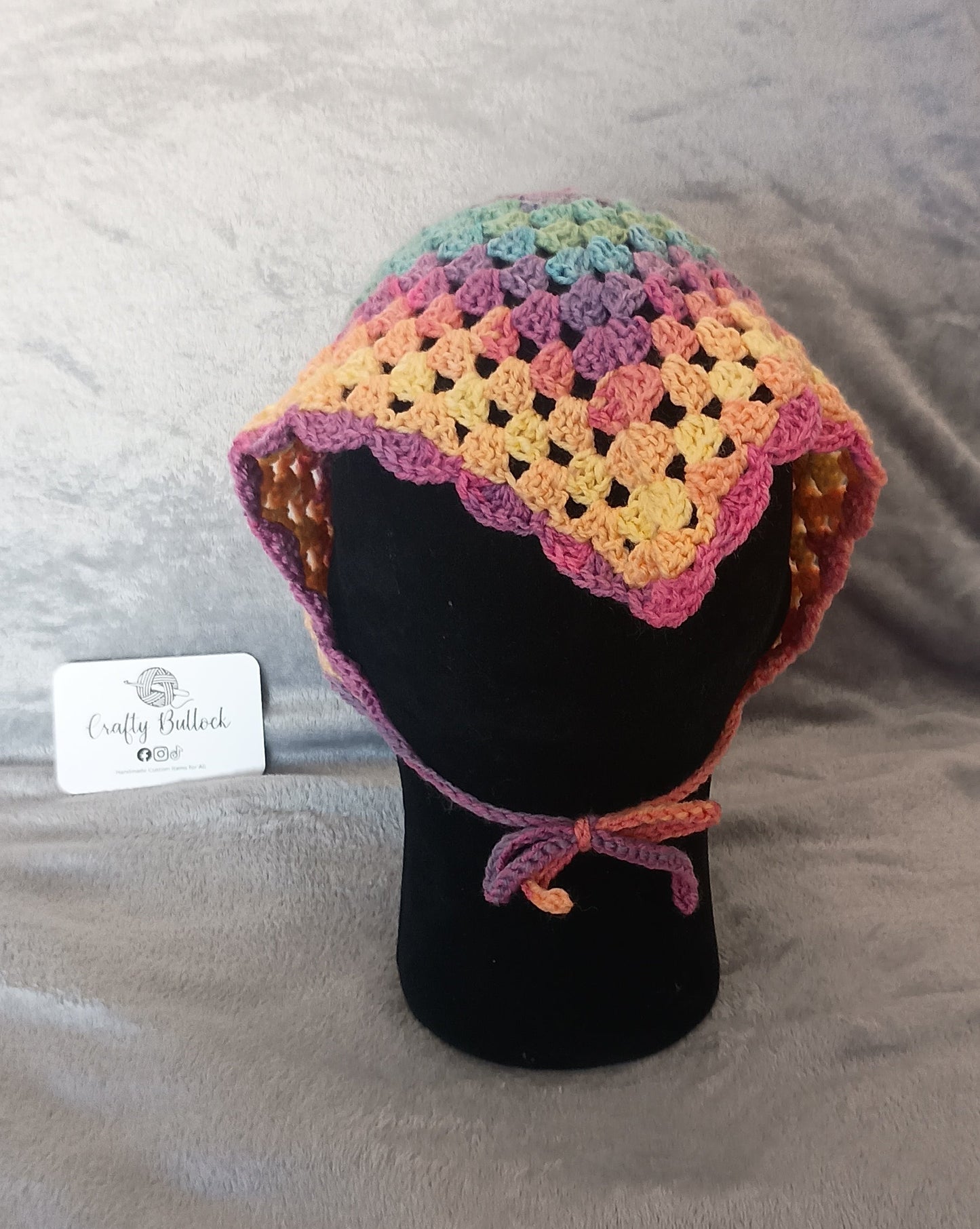 L - Ombre Pastel rainbow bandana