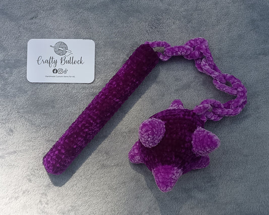 Purple medieval style plush weapon