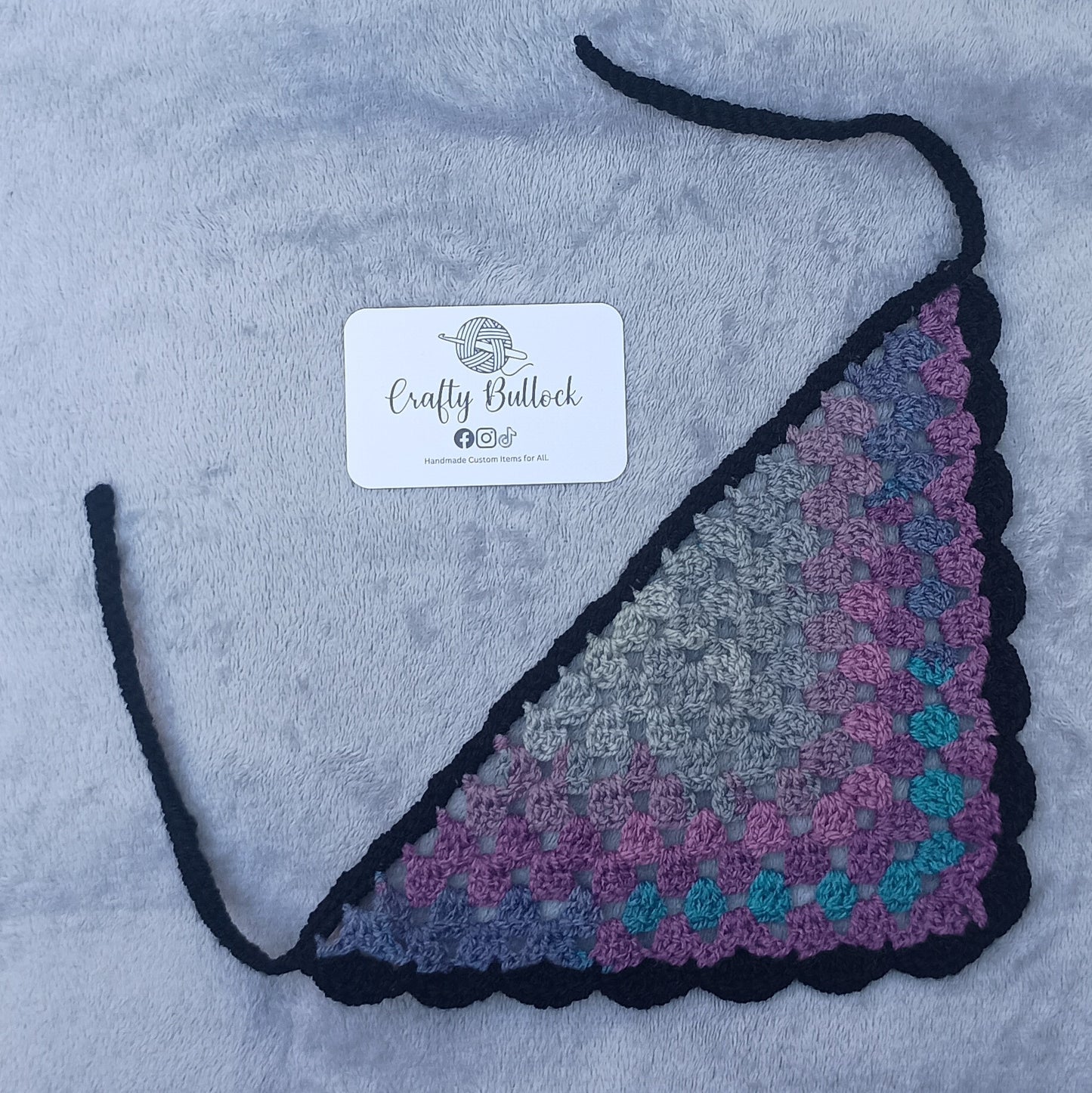 S - Blue purple grey bandana