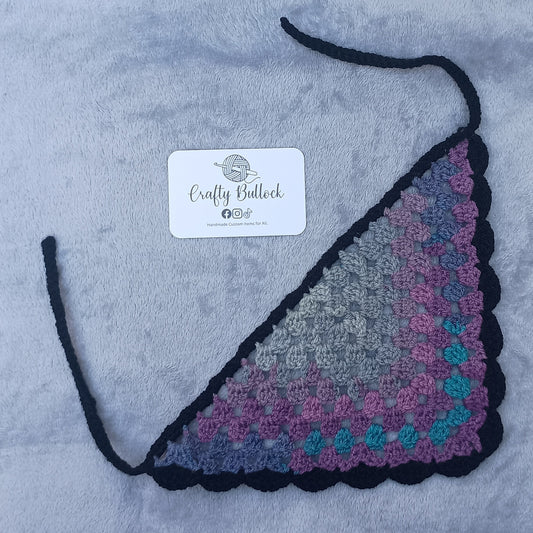 S - Blue purple grey bandana