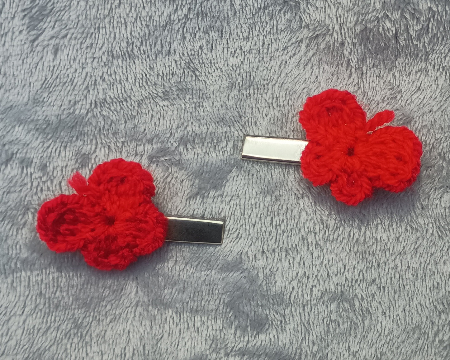 Colourful butterfly clips