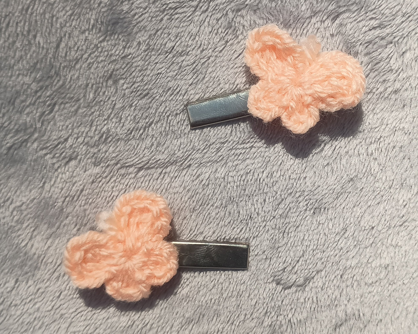Colourful butterfly clips